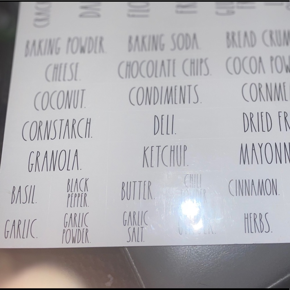 NIB Rae Dunn Household /Organizing Labels-3 - Picture 4 of 8